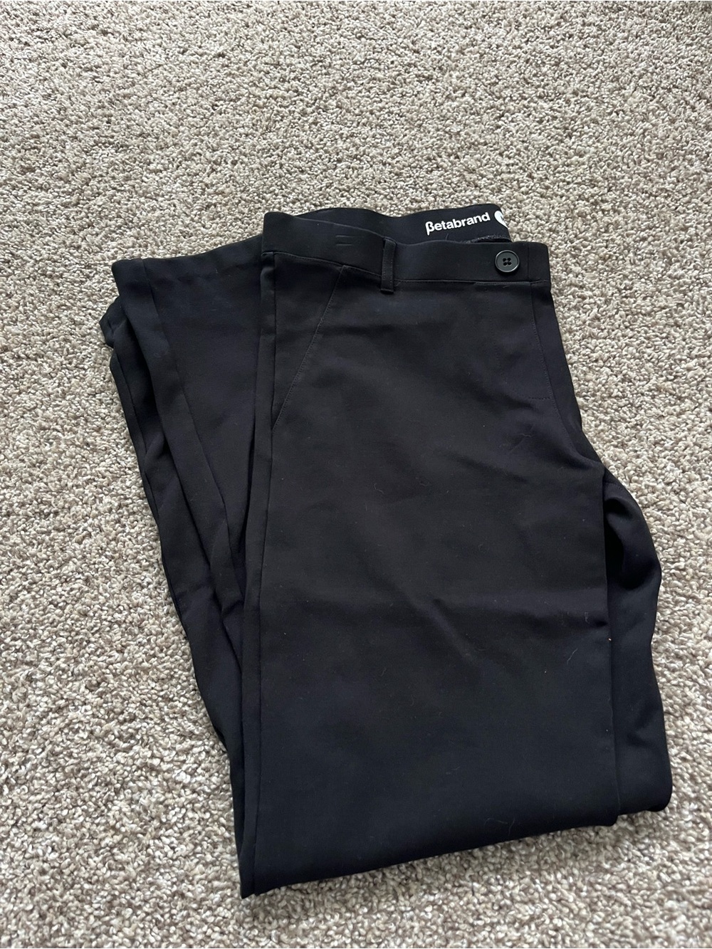 Betabrand women’s  Black yoga fit Dress Pants